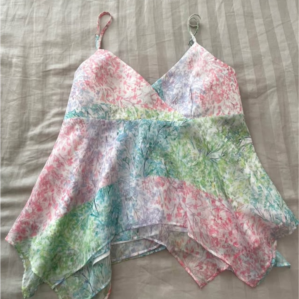 Amanda Uprichard Multicolor Floral Camisole